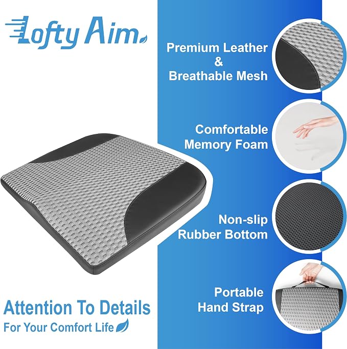 Car Seat Cushion, Comfortable Memory Foam Seat Pillow - Image 6