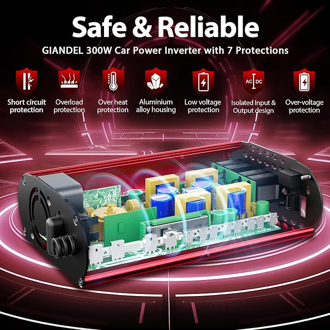 300Watt Pure Sine Wave Power Inverter - Image 4