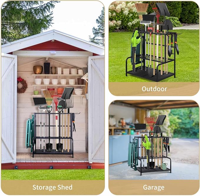 Garden Tool Organizer, Large Yard Tool Tower Rack - Image 6