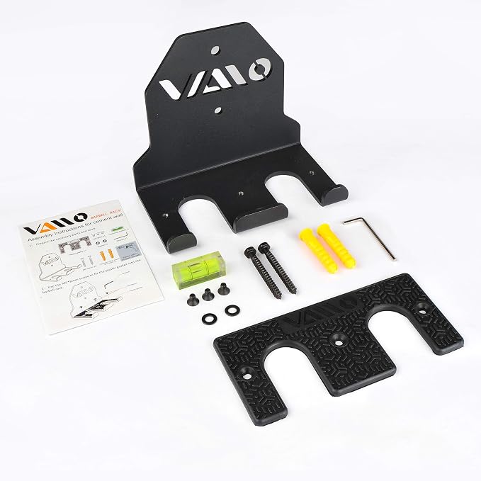 VAIIO Single Olympic Barbell Hanger, Garage Gym Bar Wall Rack, Vertical Barbell - Image 5