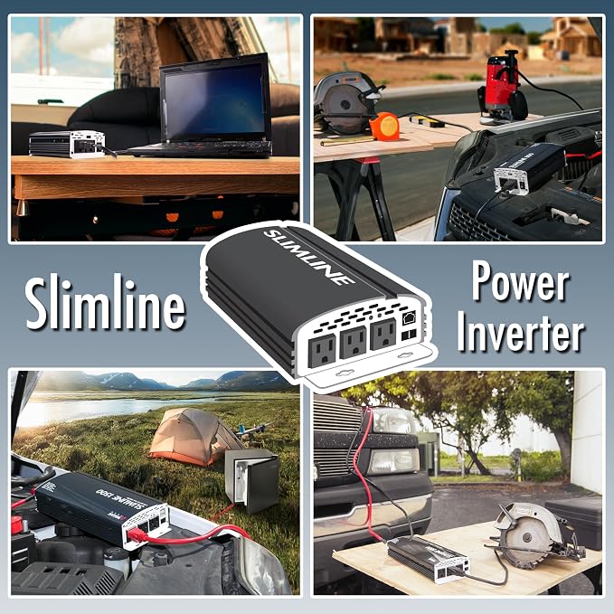 Wagan EL3724 2000W Slim Line AC to DC Power Inverter 2000W TrueRated Continuous - Image 7