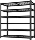 6 Tier Metal Shelving Unit, Adjustable Storage Shelves, Living Room by LIJIUHOME