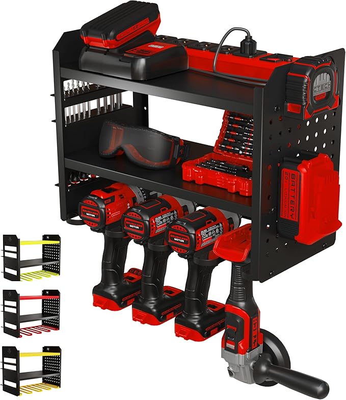 Power Tool Organizer Wall Mount by BUILTSTRONG