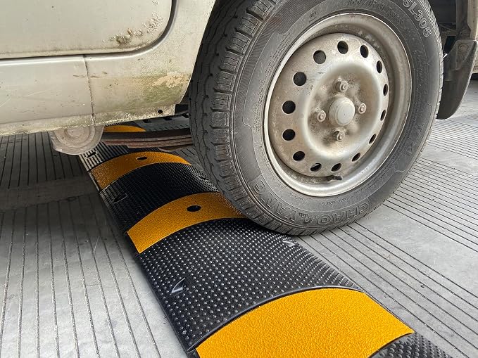 Rubber Speed Bump 6 Feet Rubber Driveway Modular Heavy Duty Speed 72.4 x 12 x - Image 6