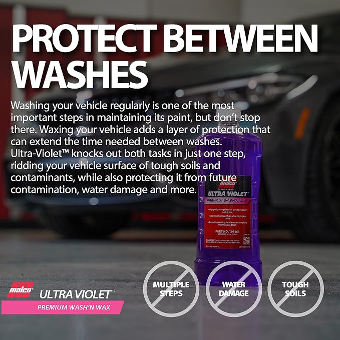 Malco Ultra Violet Premium Wash'n Wax – Best 2-In-1 Car Wash and Wax/Cleans and - Image 7