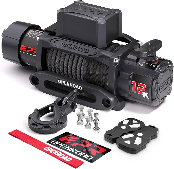 OPENROAD 12000 lb Recovery Winch by OPENROAD