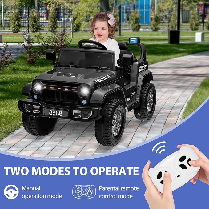 12V Kids Ride On Truck Car, Battery Powered Electric Vehicles - Image 2