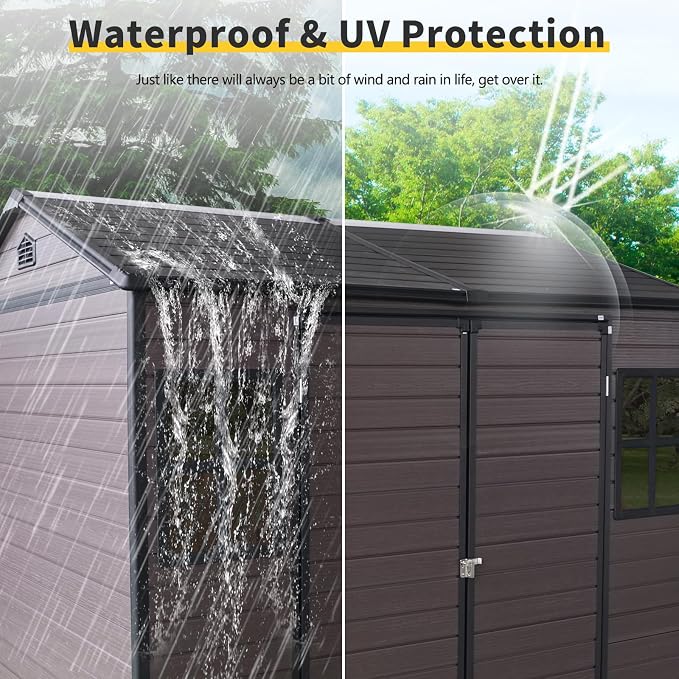 8x6 FT Outdoor Storage Shed - Image 2
