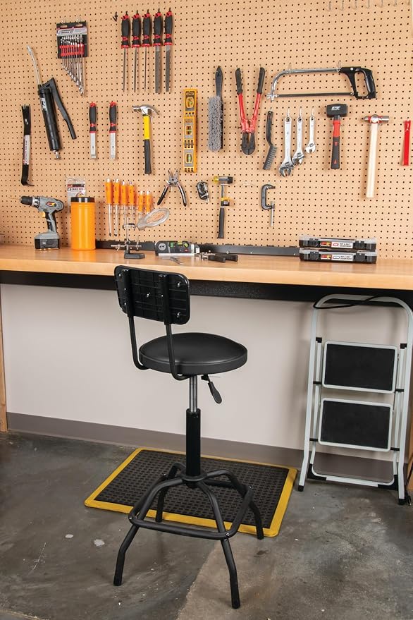 Performance Tool W85016 Pneumatic Stool w/Removable Backrest - Image 2