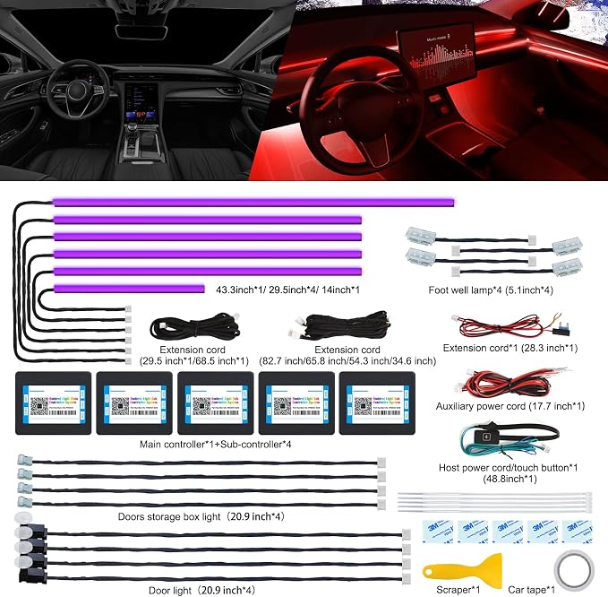 Acrylic Interior LED Strip Light - Image 3