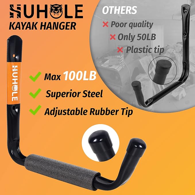 HUHOLE Heavy Duty Garage Ladder Hooks - Image 3
