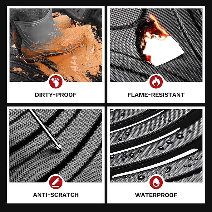 Powerty Floor Mats for Honda CR-V 2023 2024 2025 Accessories All Weather Car - Image 3