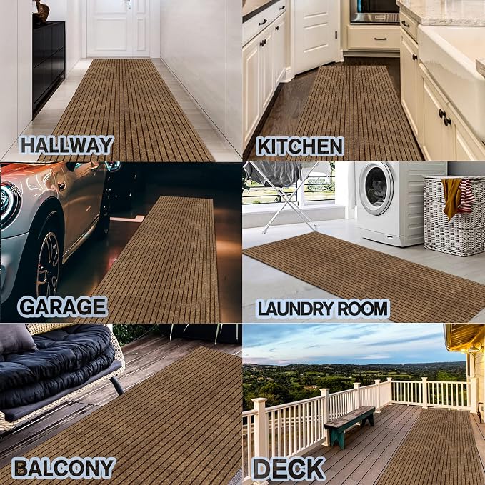 Custom Size Backed Non-Slip Area Rugs Runner, Easy Clean, Waterproof Runner - Image 6
