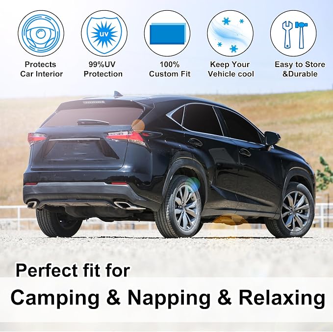 TINGLU Window Shades for Lexus NX300h/NX300/NX200t 2015-2021 Accessories Car - Image 6