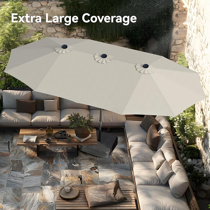 PHI VILLA 15ft Large Patio Umbrellas - Image 2