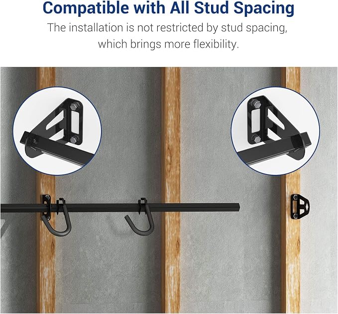 FLEXIMOUNTS 6 Bike Storage Rack, Heavy Duty Wall Mount Hanger - Image 6
