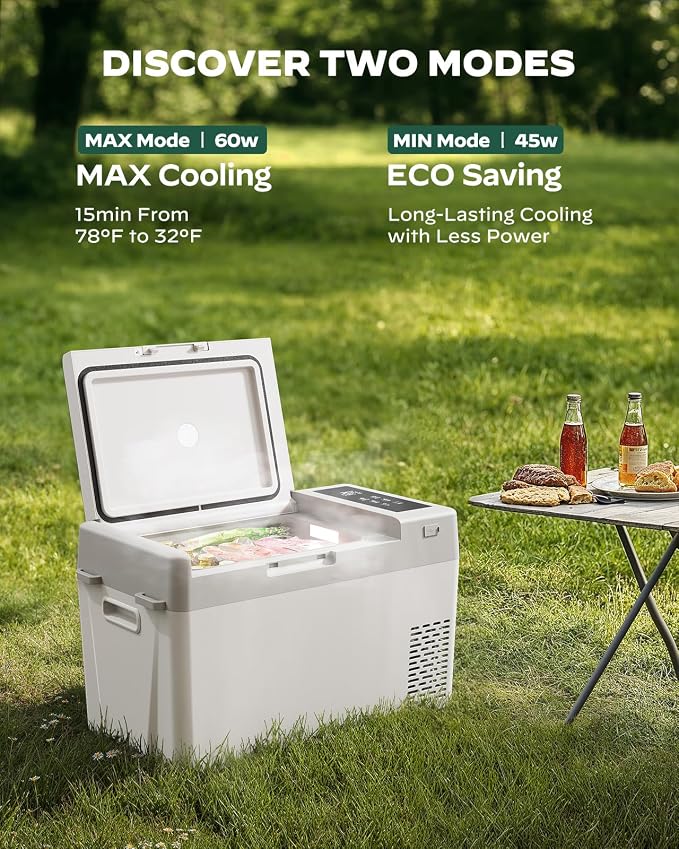 Marsail 12V Car Fridge 25QT Portable Freezer -4°F to 68°F, Compressor Cooler - Image 3