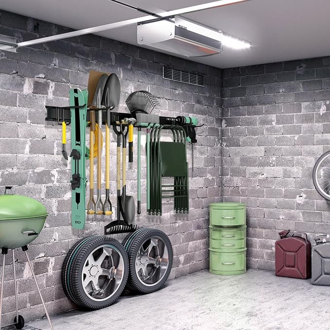 Garage Garden Tool Organizer Wall Mount, 48 Inch Garage Organizer Wall Mounted - Image 7