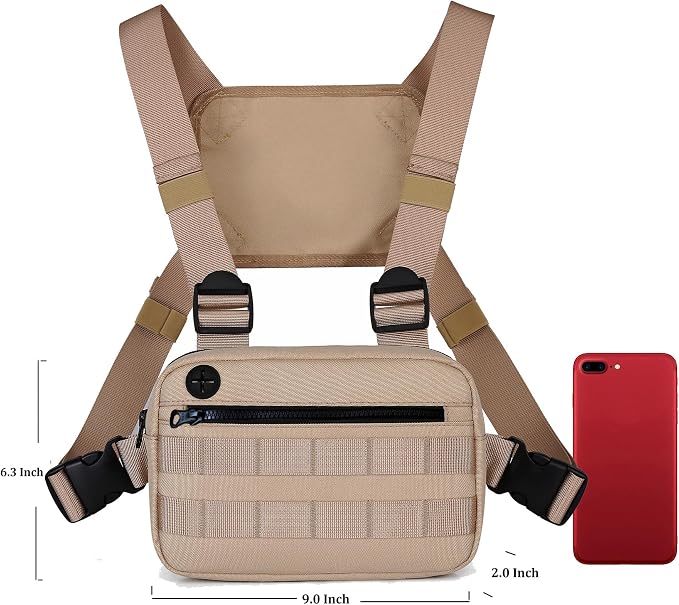 Outdoor Chest Bag For Men, EDC Chest Pack - Image 3
