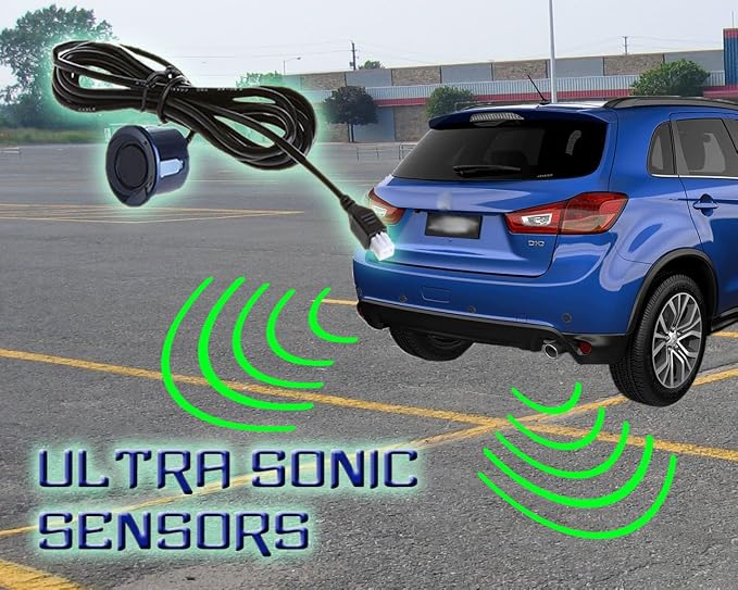 ZONETECh New 4 Parking Sensors LED Display Car Reverse Backup Radar System - Image 8