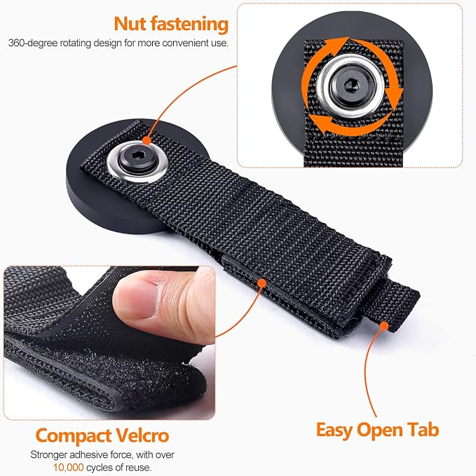 Homde Heavy Duty Magnetic Hook, 2 Velcro Strap and 2 Magnet Holder Combine - Image 4