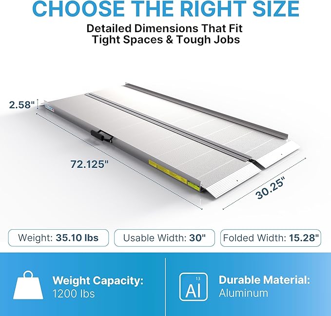EZ-ACCESS TRAVERSE Singlefold Portable Loading Ramp - Image 3