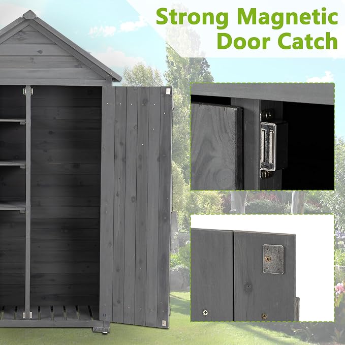 39.56"x 22.04"x 68.89" Outdoor Storage Cabinet - Image 7