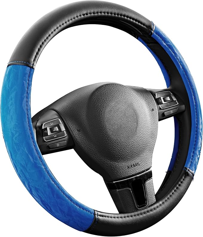 PIC AUTO Steering Wheel Cover, Silk Grain Leather Car Steering Wheel Protector - Image 2