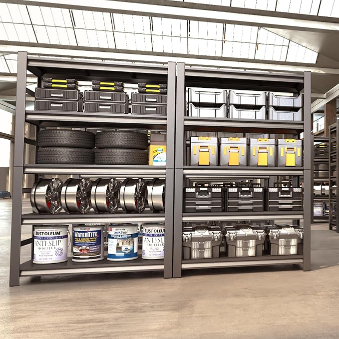 72" H Garage Shelving 3000LBS Heavy Duty Shelving Units and Storage Shelves - Image 2