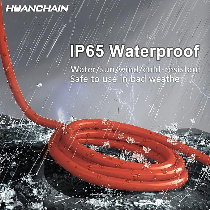 huanchain 75 Foot 16/3 Gauge Outdoor Extension Cord Waterproof, Flexible - Image 5