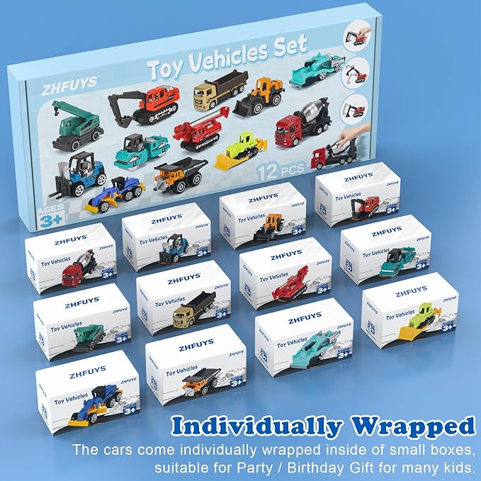 ZHFUYS 12PCS Metal Mini Cars Toy - Image 4