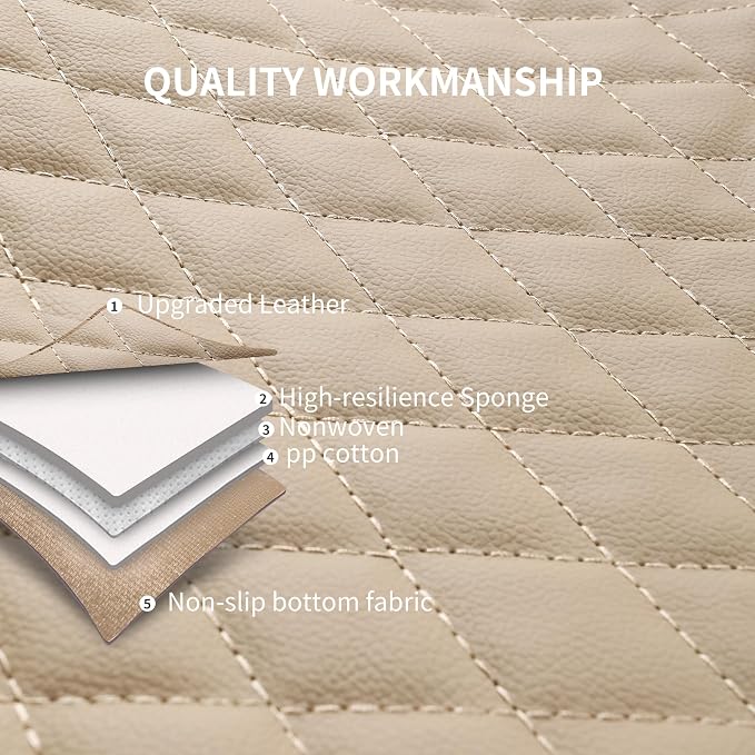 Car Seat Covers, Breathable and Waterproof Leather Seat Covers, Luxury PU - Image 6