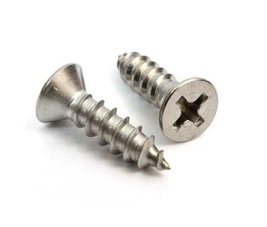 Bolt Dropper No. 6 x 5/8" Stainless Steel Flat Head Phillips Wood Screw by BoltDropper