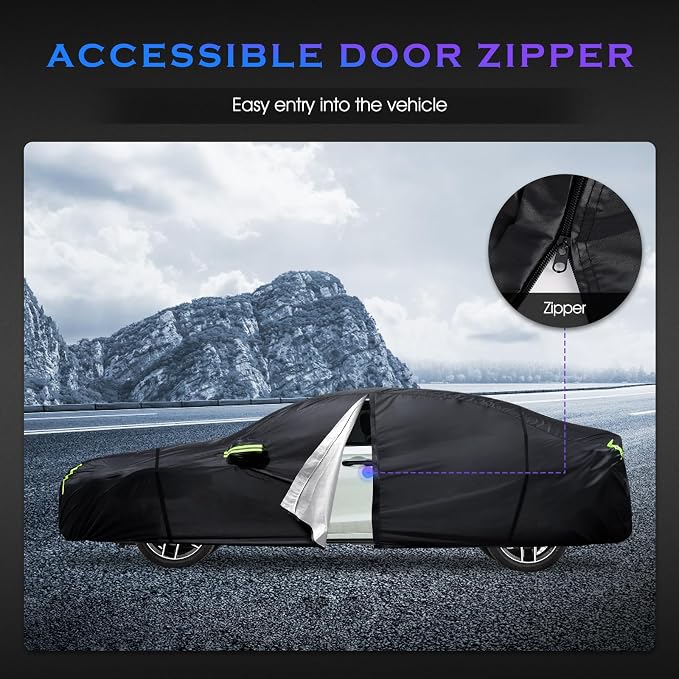 Car Cover Custom Fit for Honda Civic 1991-2025, Toyota Corolla 2000-2025 - Image 6