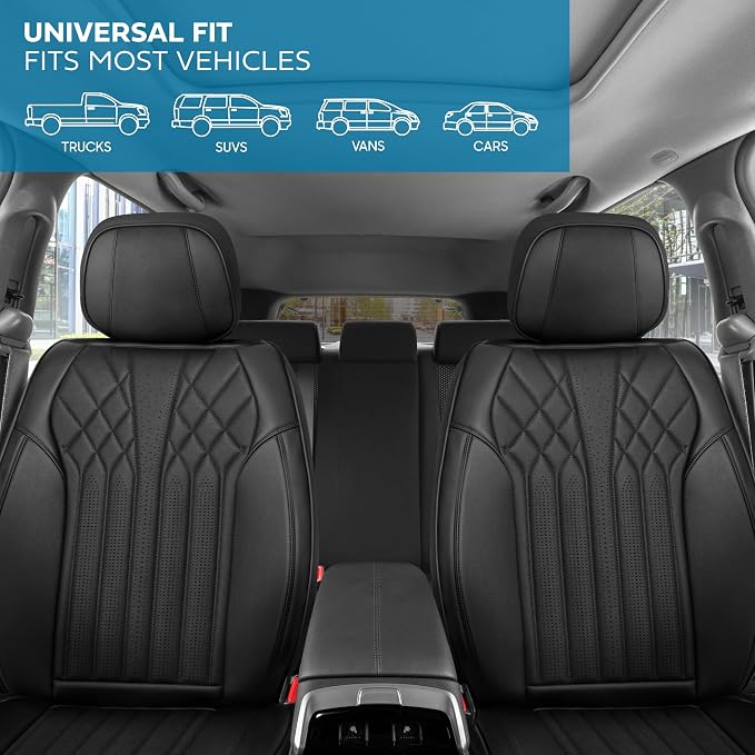 Elite Edition Faux Leather & Suede Seat Covers - Image 3