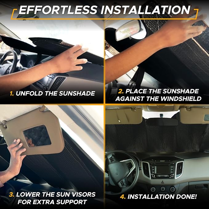 EcoNour Accordion Sun Shade Windshield - Image 7