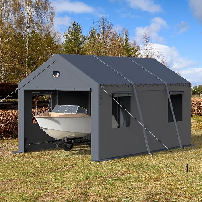 10x16 Carport, Heavy Duty Carport Canopy Garage - Image 7