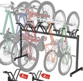 5 Bikes Floor Stand, Adjustable Bicycle Parking Rack by Sttoraboks