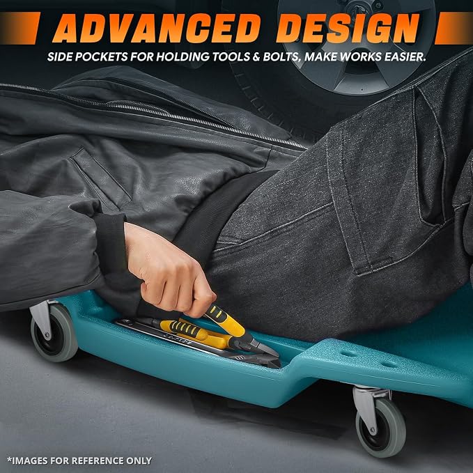 DNA MOTORING 48 Inches Heavy-Duty Low-Profile Roller Automotive Creeper - Image 4