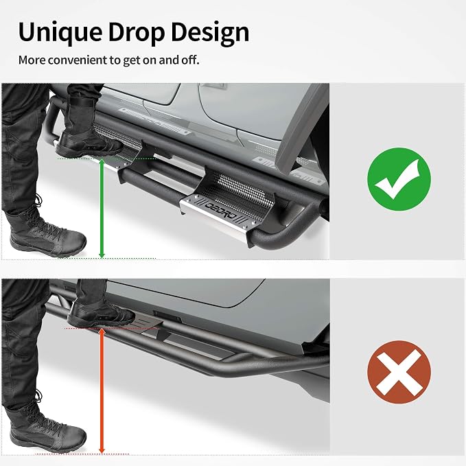 OEDRO 6 inch Running Boards, Drop Side Steps Compatible - Image 6