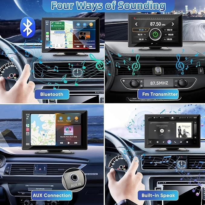 Portable Carplay Screen for Car, Android Auto Car Stereo, Car Audio Receivers - Image 5