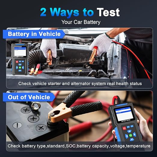 Battery Load Tester 12v Automotive, 20-2000 CCA Car Battery Tester and - Image 6