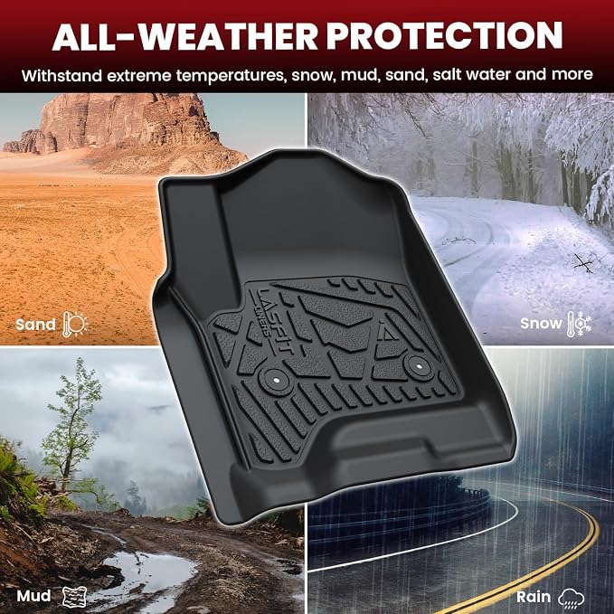 LASFIT Floor Mats 2014-2018 for Chevrolet Chevy Silverado/GMC Sierra 1500 Only - Image 7