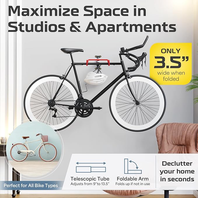 UrbanMount Wall Mount Bike Rack Garage - Image 2