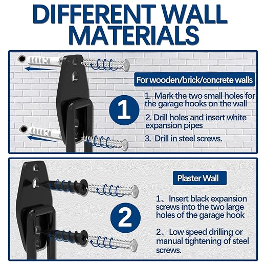 3-H Garage Wall Hooks 34 Pack, Garage Hooks Heavy Duty - Image 4