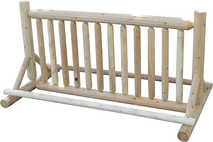 13-Place Bike Log Rack, Outdoor Bike Stand, Freestanding Commercial Bicycle by LogKayakRack