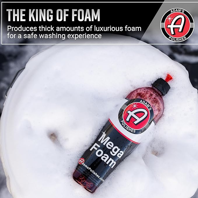 Adam’s Mega Foam Car Wash Soap – pH Neutral, Ultra Concentrated - Image 3