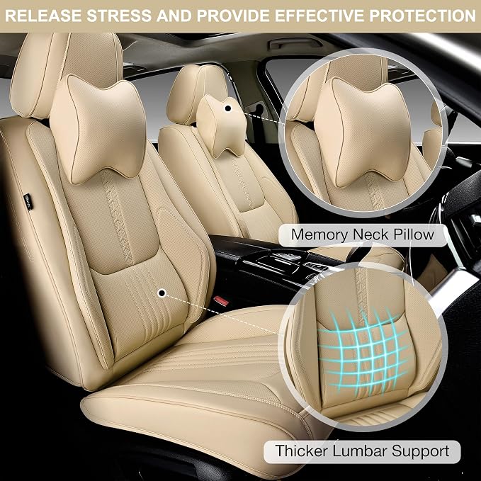 Car Seat Covers Full Set, Front and Rear Seat Covers - Image 3