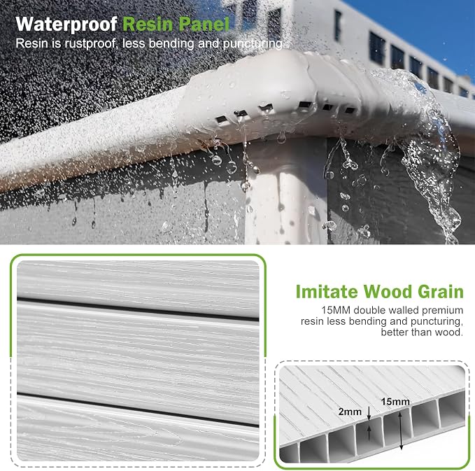 Plastic Sheds 6x8 Shed Resin Outdoor Storage - Image 5