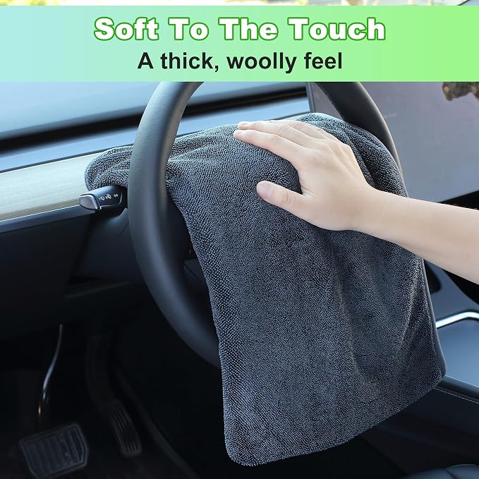 JOYMOOP Car Dry Towel, Quick Drying, Large Size, Microfiber Cleaning Cloth - Image 5
